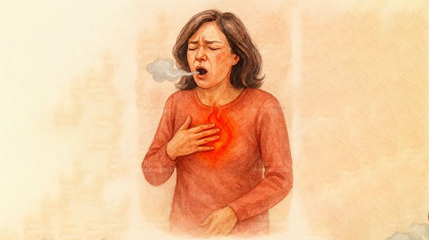 Why Homoeopathy Offers Better Support for Acidity Than PPIs watercolour